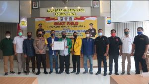 Ciptakan Pilkada Damai 2020, Kapolres Gresik Adakan Forum Grup Diskusi Bersama Parpol