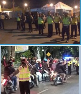 Antisipasi Rombongan Anggota PSHT ke Sidoarjo, Polres Gresik Gelar Patroli Skala Besar