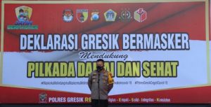 Deklarasi Gresik Bermasker, AKBP Arief Fitrianto Serukan Patuhi Prokes dan Ciptakan Pilkada Damai