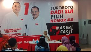 Bertemu Warga di Posko Pemenangan, Eri Cahyadi Terima Banyak Keluhan