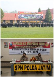 Buka Pendidikan Pembentukan Bintara Polri T.A 2020-2021, Wakapolda Jatim Bacakan Amanat Kapolri