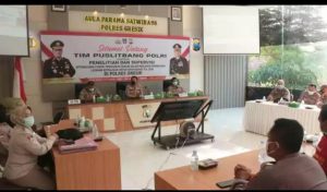 Tim Puslitbang Polri Kunjungi Polres Gresik Dalam Rangka Optimalisasi Pelayanan Masyarakat