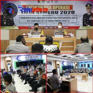 Kapolres Gresik Berikan Rasa Aman dan Nyaman Perayaan Nataru di Tengah Pandemi