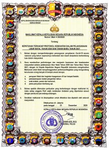 Kapolri Terbitkan Maklumat Kepatuhan Prokes Saat Libur Natal dan Tahun Baru 2021