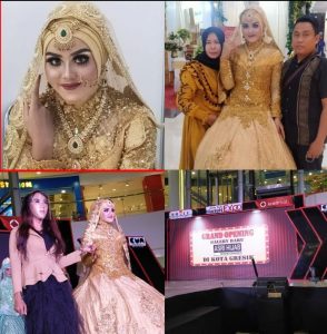 Siswi SMAN I Sidayu, Reva Tunjukkan Bakat di Wedding Organizer Yang Digelar di Icon Mall