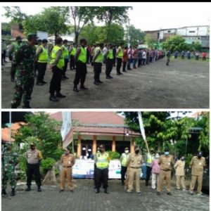 Kapolsek Sukomanunggal Deklarasikan Pilkada Aman dan Damai Bersama Tiga Pilar