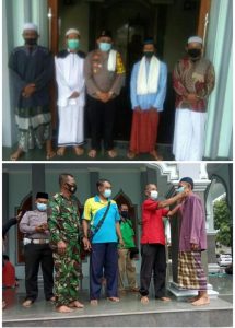 Kapolsek Pakal Melaksanakan Jumat Berkah Dengan Pembagian Masker