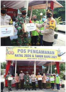 Kapolres Gresik dan Dandim 0817 Gelar Pengecekan Pos Pam dan Pos Yan Nataru