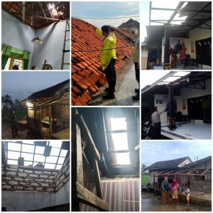 Akibat Disapu Angin Puting Beliung, 34 Rumah Warga Desa Karang Anyar Rusak