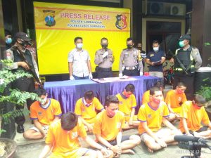 9 Pengedar Narkoba Berhasil Diamankan Reskrim Polsek Jambangan