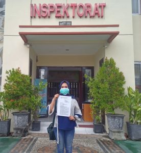 Bikin Panas Dingin, Perempuan Cantik,  Sri Handayani Kembali Laporkan Kades Pakamban Laok ke Inspektorat