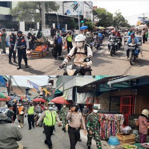 Polsek Sawahan Sosialisasikan PPKM Bersama Tiga Pilar