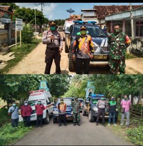 Bersama Forkopimka, Kapolsek Kangayan Gelar Woro Woro Sosialisasi Kamtibmas dan Sosialisasi Prokes
