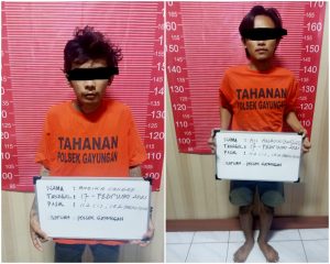 Reskrim Polsek Gayungan Gerak Cepat Tangkap 2 Budak Narkoba