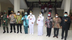 Kapolres Gresik Hadiri Pelantikan Bupati dan Wakil Bupati Gresik Melalui Virtual