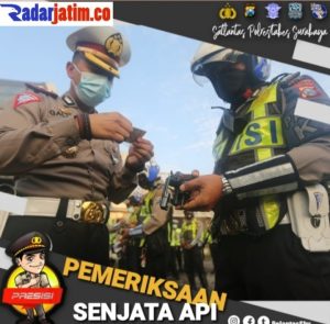 Giat Pemeriksaan Senpi Anggota Satlantas Polrestabes Surabaya