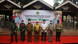 Kapolres Hadiri Launching Program Kerja 99 Hari Bupati dan Wakil Bupati Gresik
