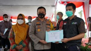 Kapolres Gresik Hadiri Giat Vaksinasi Covid 19 Ulama dan Dewan Imam Masjid