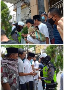 Satlantas Polres Gresik Laksanakan Giat Jum’at ‘Berkah dengan Bhakti Sosial