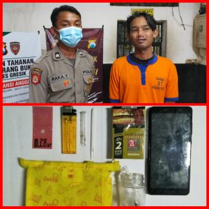 Sat Narkoba Polres Gresik Amankan Bungkus Rokok Kretek Warna Hijau Berisi Sabu-sabu di Sidoarjo, Tersangkapun Diseret