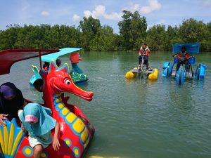 Wahana Air di Taman Mangrove Gili Barat