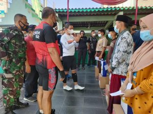Koramil Driyorejo Sambut Kembali Rombongan Gowes PANGDAM V/BRAWIJAYA