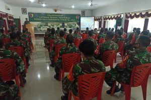 Puluhan Babinsa Jajaran Kodim 0831/Surabaya Timur Ikuti Latihan Teknis Teritorial 2021