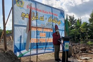 Bupati Gresik Letakkan Batu Pertama Pembangunan Masjid As-Shalihin di Desa Kotakusuma