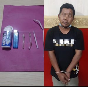 Kena Operasi Patroli Kring Serse,  A.Fendy  Pemakai Sabu-sabu Ditangkap Reskrim Polsek Tegalsari