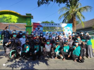 Mahasiswa STAIHA yang Mengikuti Kuliah Kerja Nyata, Divaksinasi Covid -19.