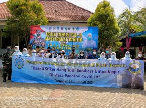 Forkopimcam Sangkapura dan Tambak Berterima kasih Atas Serbuan Vaksinasi Covid-19 Oleh TNI AL Bersama Pemprov Jatim