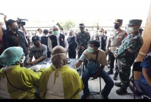Percepat Herd Immunity, Forkopimda Jatim Cek Vaksinasi Merdeka di Kodam V Brawijaya