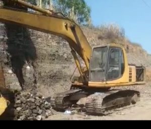 Dua Lokasi Galian C  Diduga Bodong Tetap Nekat Beroperasi, Mana Tindakan APH
