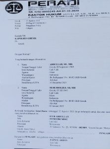 Bersama Kuasa Hukumnya, Sueb Abdullah Laporkan Dugaan Penipuan Jual Beli Lahan ke Polres Gresik