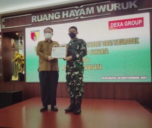 Kodam V Brawijaya Salurkan Bantuan Obat Cegah Penyebaran Covid-19