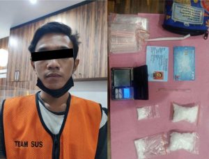 Simpan 44,75 Gram Sabu, Buruh Pabrik “BY” Ditangkap Polisi Satresnarkoba Surabaya