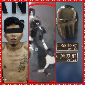 Aksi Terekam CCTV di TKP, Jambret Kalung Emas Diringkus Satreskrim Polrestabes Surabaya