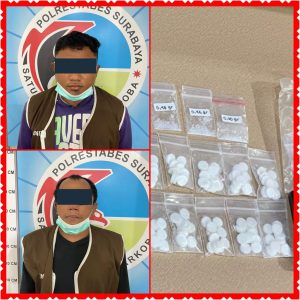 Satresnarkoba Polrestabes Surabaya Tangkap 2 Bandar Narkoba