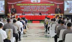 Polres Gresik Gelar Pelatihan Keterampilan, Pensiun Siap Bahagia