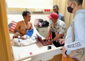 Polsek Sangkapura Langsung Sidik Kasus Pembacokan Kasun Baratsungai Desa Kotakusuma