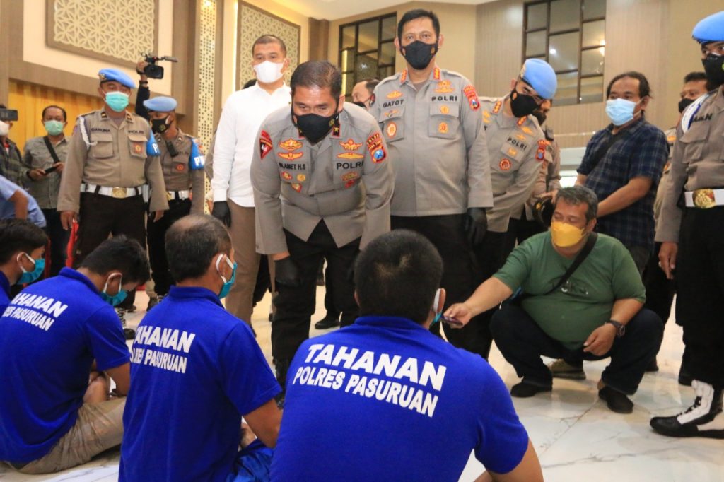 Hasil Operasi 3C Selama 2 Bulan, Polda Jatim dan Polres Jajaran Ringkus 262 Tersangka
