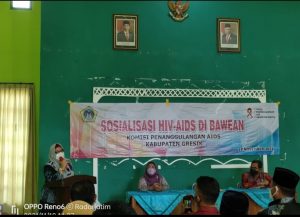 Cegah Penularan HIV/AIDS, Komisi Penanggulangan Daerah Bersama Wabup Gresik Gelar Sosialisasi di Pulau Bawean