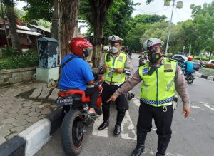 Sat Lantas Polres Gresik Amankan Belasan Kendaraan Bermotor Pakai Knalpot Brong