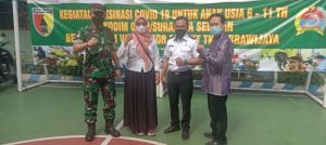 Kodim 0832 Surabaya Selatan Gencarkan Vaksinasi di SDN Pradah Kalikendal 1