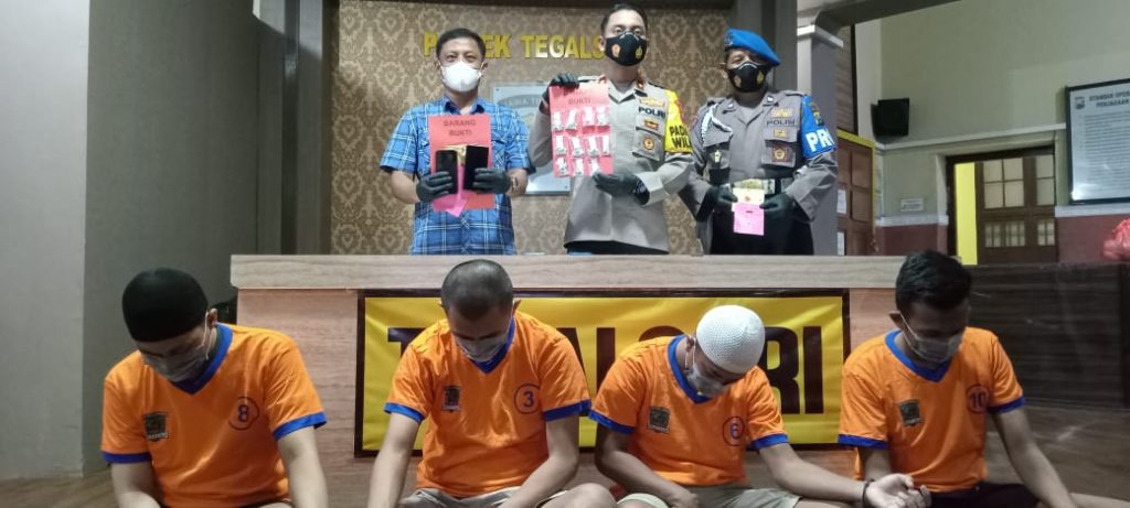 TAB Polsek Tegalsari Tangkap 4 Pelaku Penyalahguna Narkotika Jenis Inex