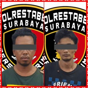 Beraksi di Malam Tahun Baru, Dua Pelaku Ranmor Ditangkap Unit Jatanras Satreskrim Polrestabes Surabaya