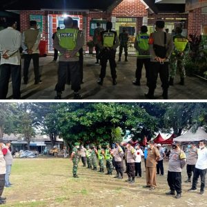 Jelang Malam Pergantian Tahun Baru 2022, Forkopimcam Sangkapura dan Tambak Gelar Operasi Yustisi