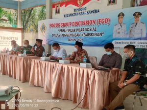 FGD Dinsos Pemkab Gresik Bahas Peran Serta Pilar – Pilar Sosial dalam Pengentasan Kemiskinan di Pulau Bawean