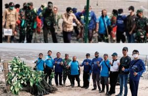 KPMM Giat Karya Bakti Tanam Bibit Mangrove Bersama Pangdan V/Brawijaya dan Forkopimda Kabupaten di Madura