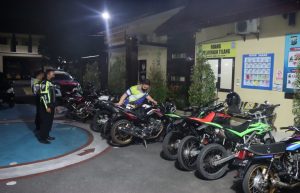 Balap Liar di Kota Blitar Resahkan Masyarakat, Polres Blitar Kota Amankan 13 Motor